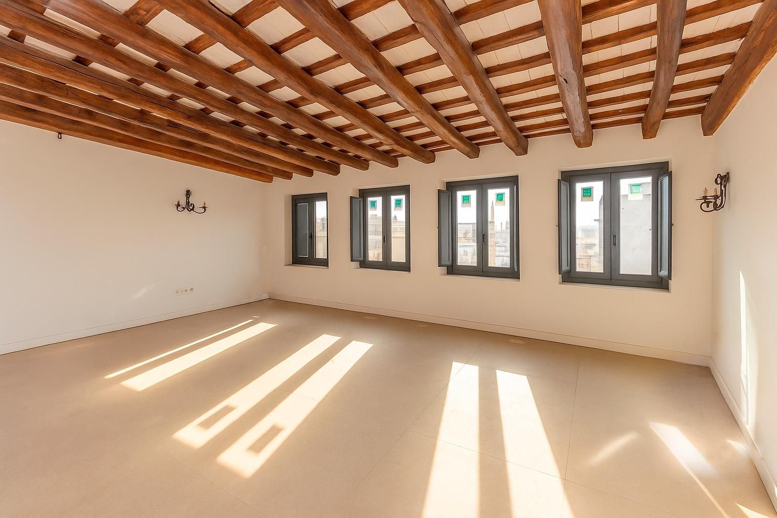 Living room of Attic for sale in Vilanova i la Geltrú  with Air Conditioner, Heating and Terrace