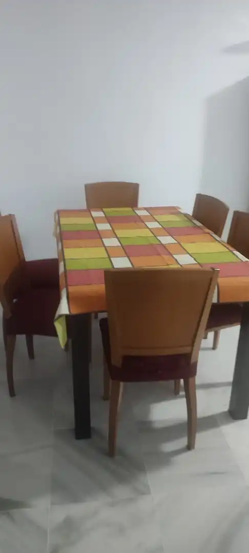Dining room of Flat for rent in Torrox  with Terrace, Furnished and Oven
