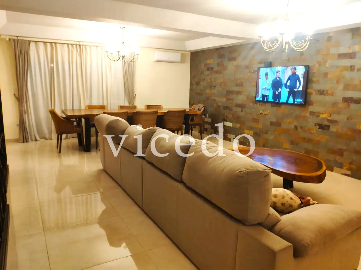 Sala de estar de Casa adosada en venta en Mutxamel con Aire acondicionado, Trastero y Amueblado