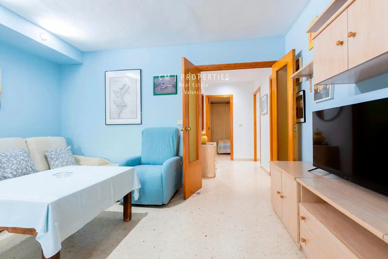 Bedroom of Flat for rent in Alboraya  with Air Conditioner, Heating and Terrace