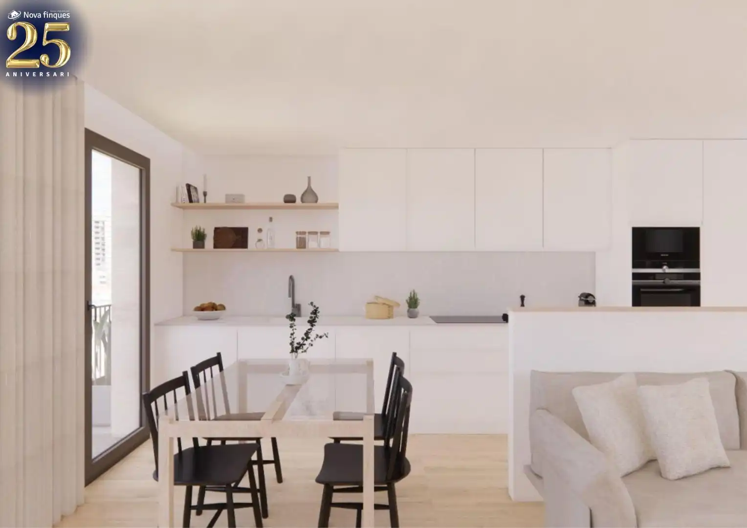 Cocina de Piso en venta en Castellar del Vallès con Aire acondicionado, Calefacción y Parquet
