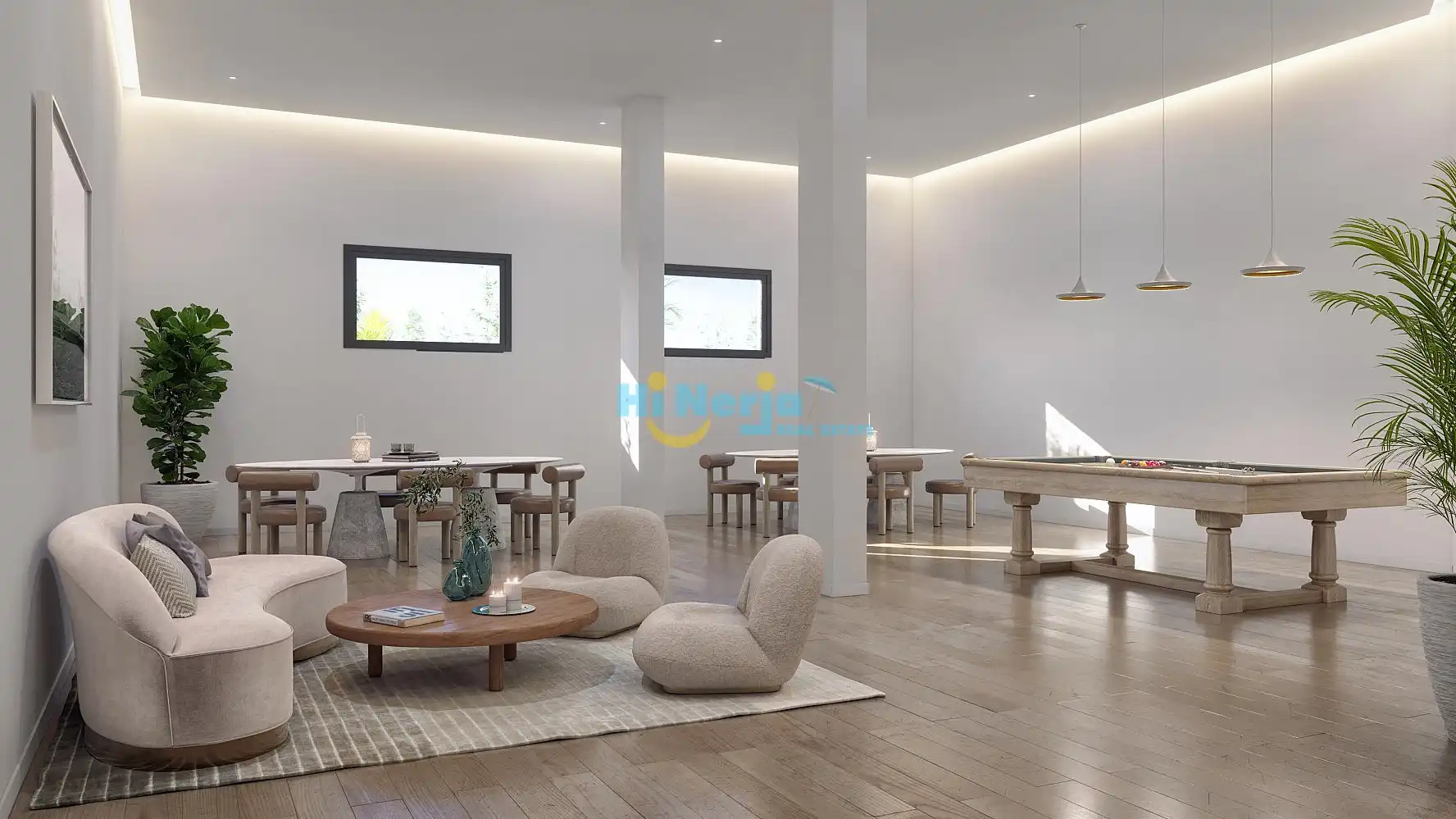 Comedor de Apartamento en venta en Nerja con Terraza, Trastero y Piscina