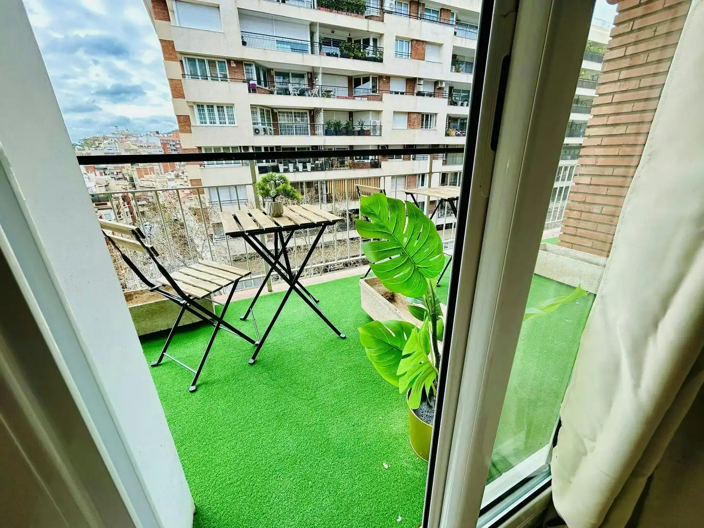 Balcony of Flat for share in Barcelona  with Heating, Furnished and Washing machine