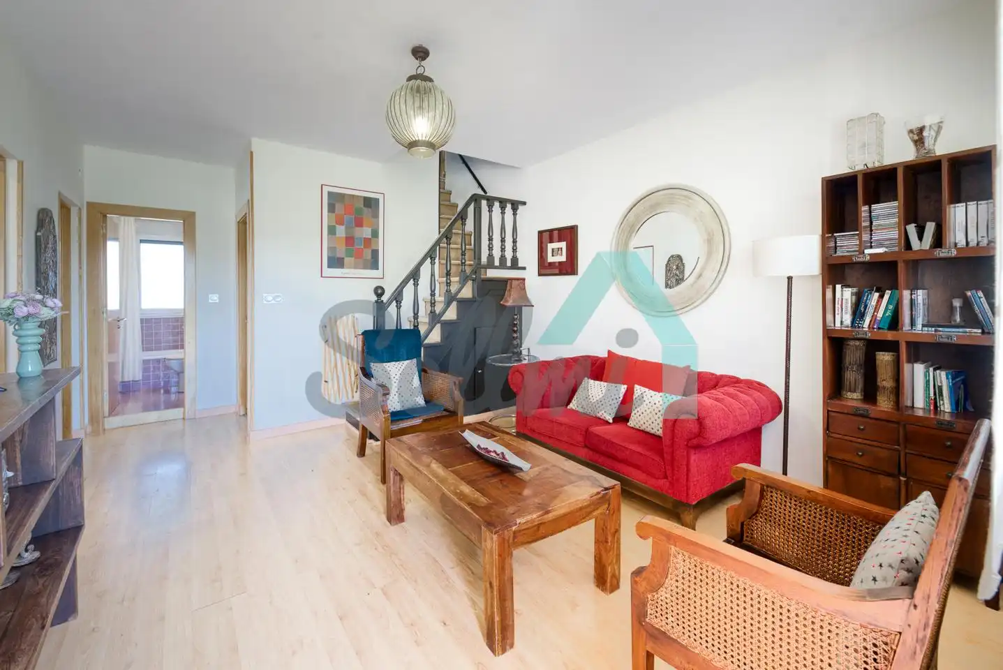 Sala d'estar de Casa o xalet en venda en Villaviciosa amb Calefacció, Jardí privat i Terrassa