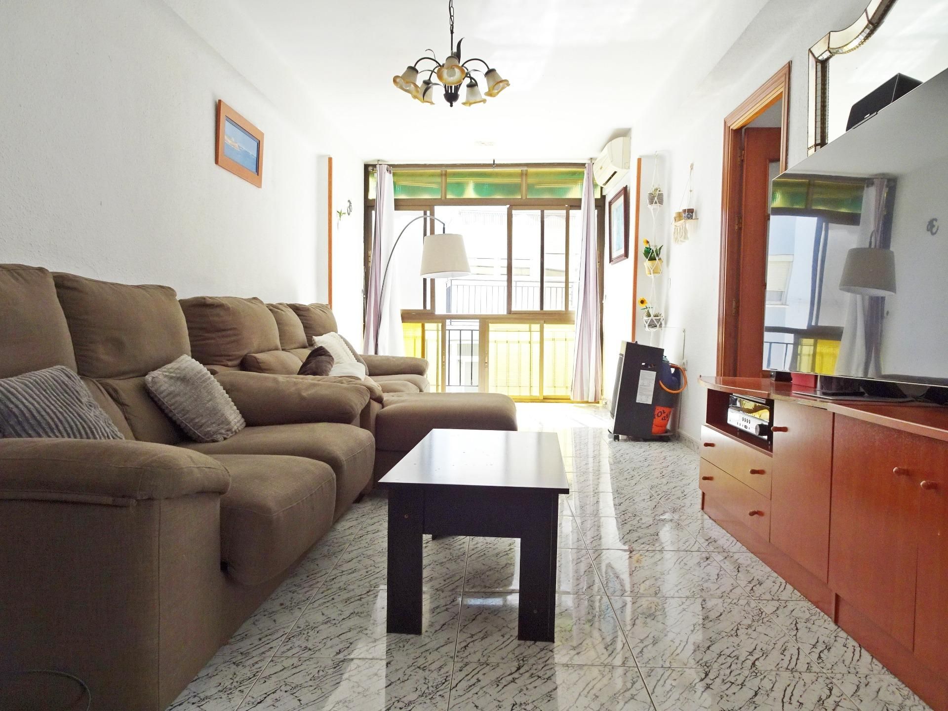 Living room of Flat for sale in Málaga Capital  with Air Conditioner and Terrace