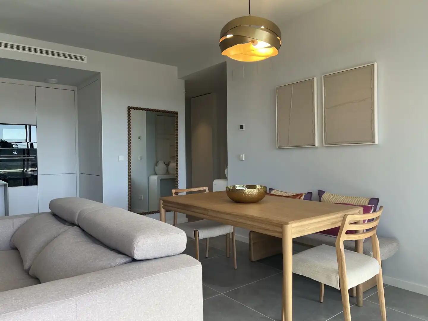 Wohnzimmer von Wohnung zur Miete in Salou mit Klimaanlage, Heizung und Terrasse