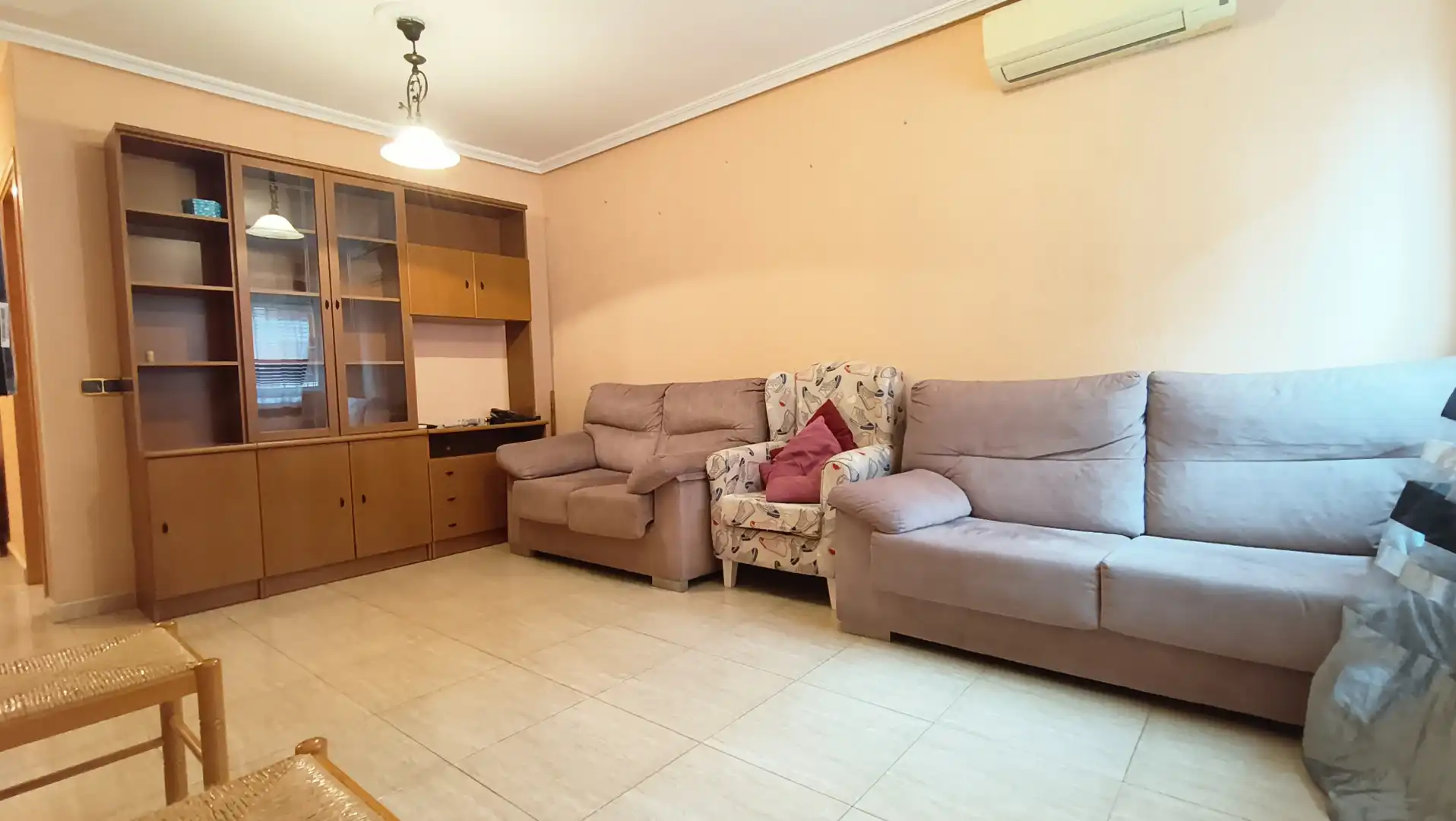 Living room of Houses for sale in Mazarrón  with Furnished