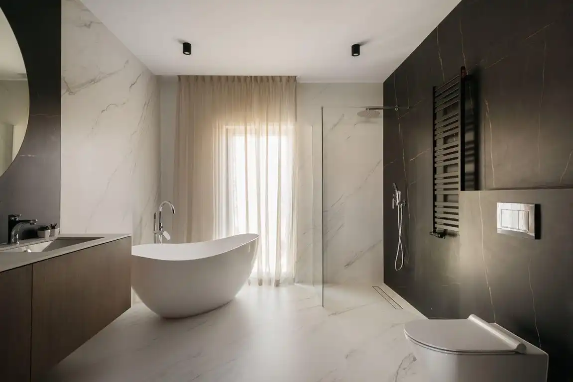 Baño de Casa o chalet en venta en Benitachell / El Poble Nou de Benitatxell con Aire acondicionado, Jardín privado y Terraza