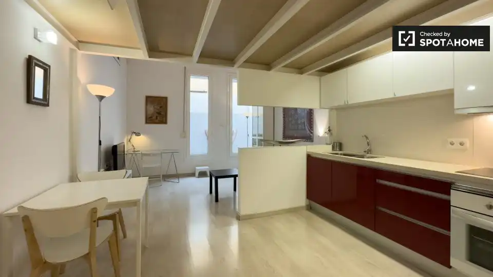 Appartamento con terrazza in affitto a Sant Martí, imagen 6