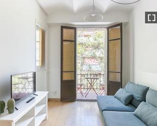 Living room of Flat to rent in  Barcelona Capital  with Air Conditioner, Heating and Furnished