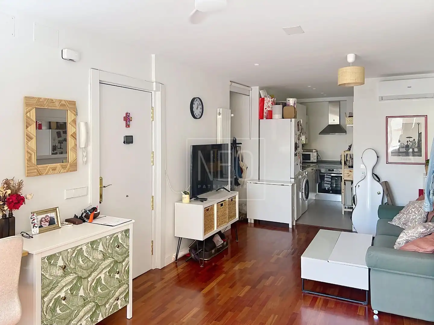 Wohnzimmer von Wohnung zum Verkauf in Madrid mit Klimaanlage, Heizung und Parkett