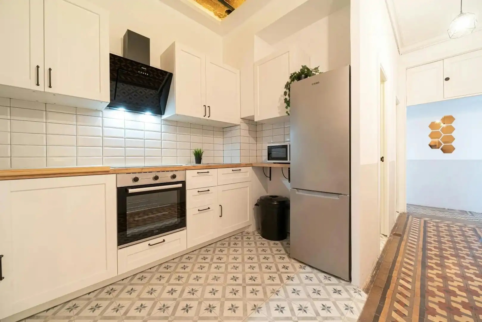 Cocina de Piso para compartir en Barcelona con Calefacción y Lavadora