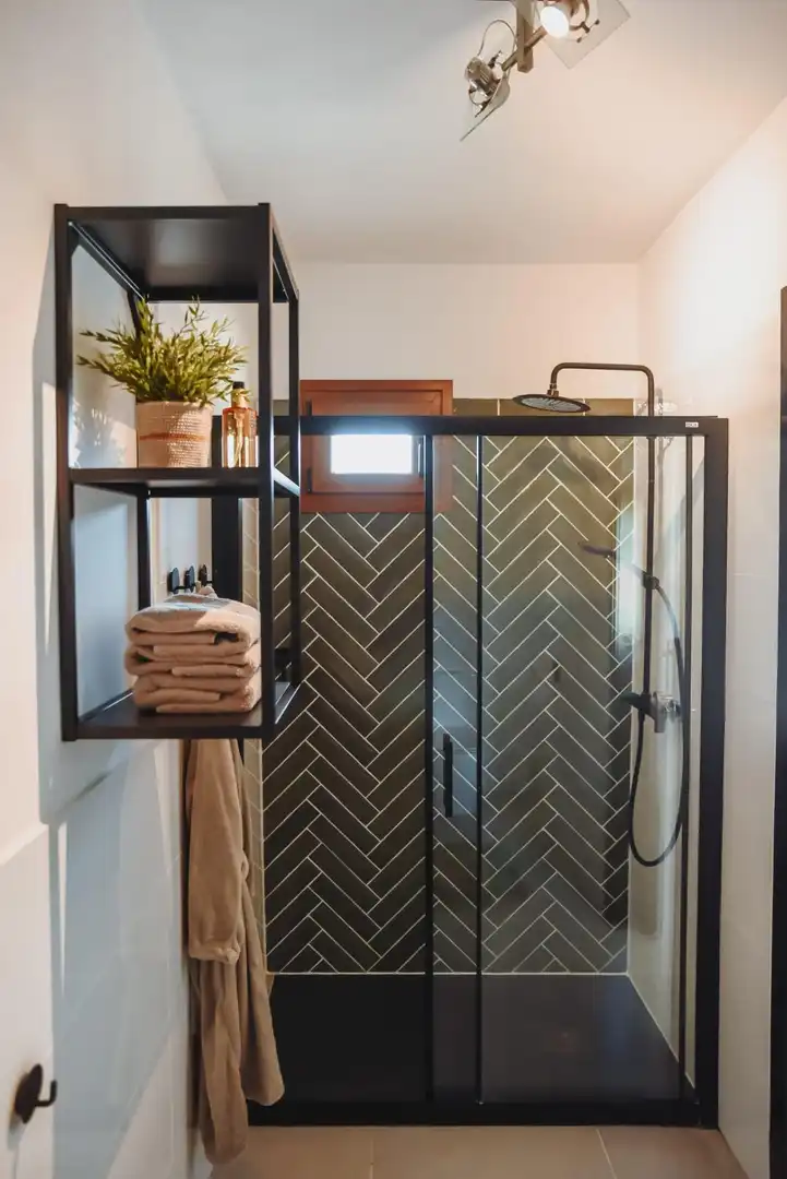 Badezimmer von Country house zum Verkauf in Álora mit Klimaanlage, Heizung und Privatgarten
