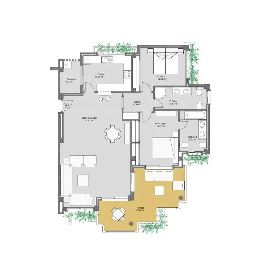 Apartment with terrace for sale in Orihuela Costa, imagen 13