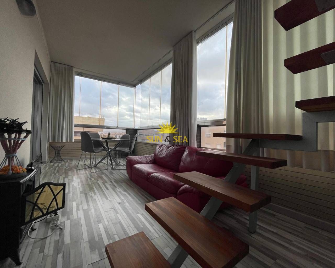 Living room of Apartment to rent in Elche / Elx  with Air Conditioner, Heating and Furnished