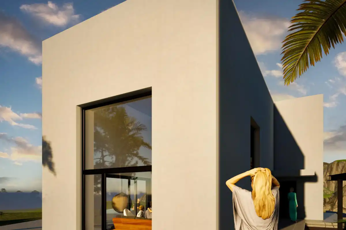 Vista exterior de Casa o chalet en venta en La Nucia con Piscina