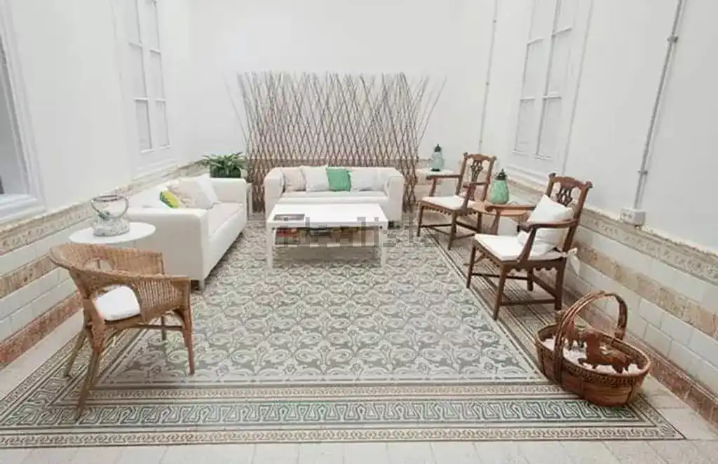 Sala de estar de Piso para compartir en Las Palmas de Gran Canaria con Terraza, Amueblado y Balcón