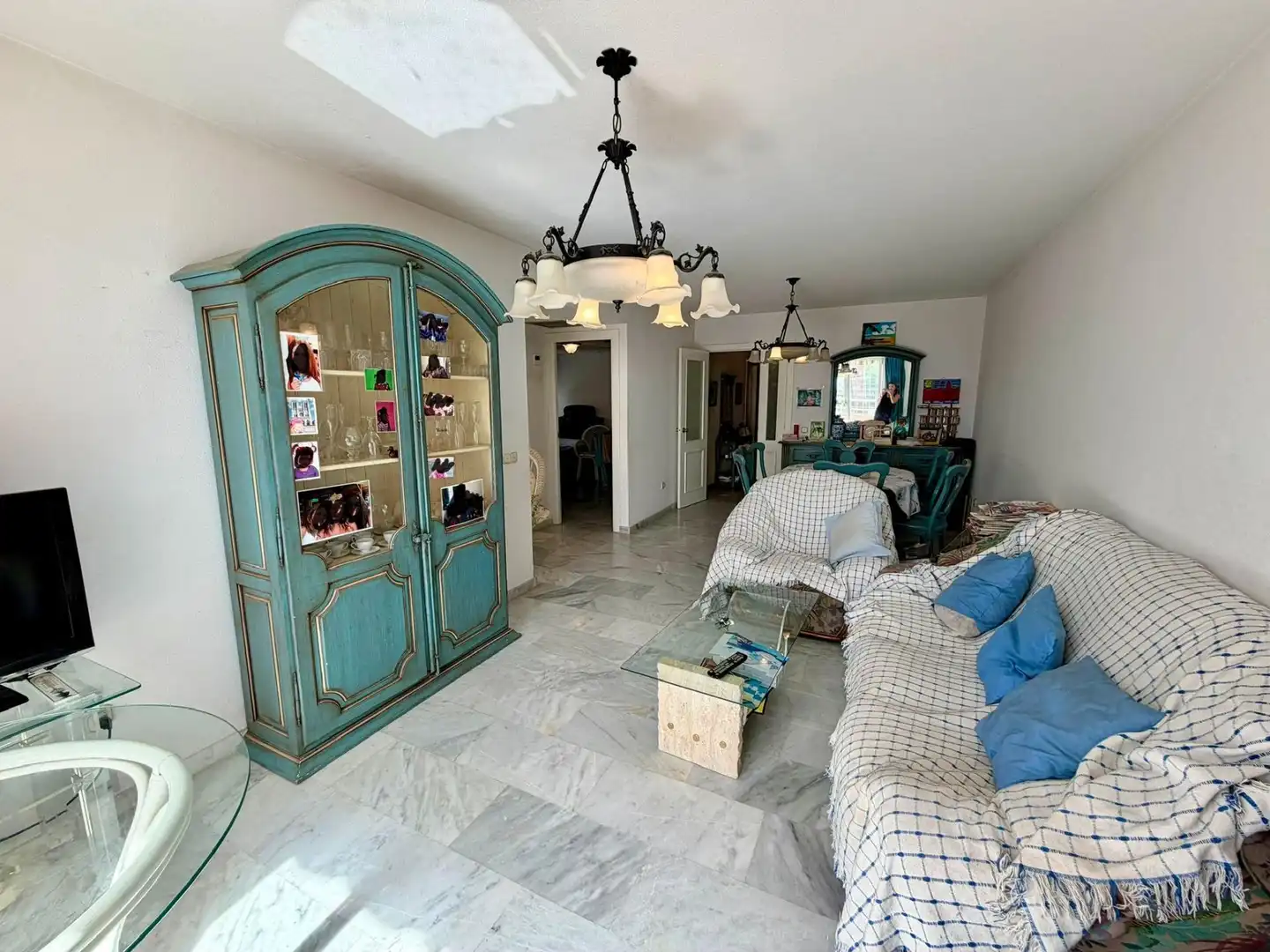 Living room of Flat for sale in Roquetas de Mar  with Air Conditioner, Terrace and Storage room