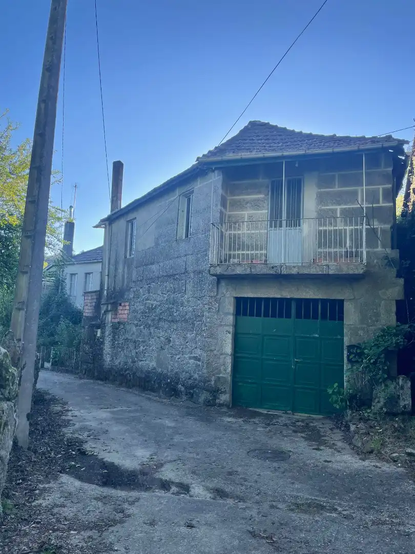 Vista exterior de Finca rústica en venta en O Irixo con Calefacción, Jardín privado y Parquet