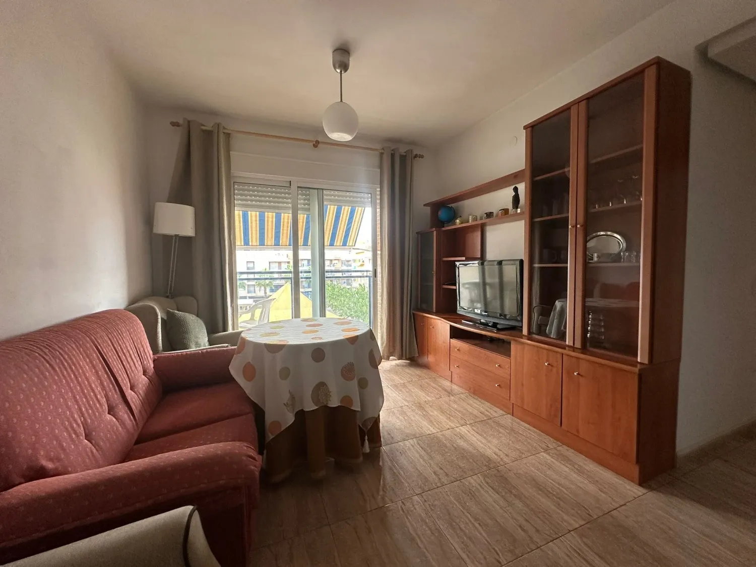 Sala de estar de Apartamento de alquiler en Mazarrón con Aire acondicionado, Calefacción y Terraza
