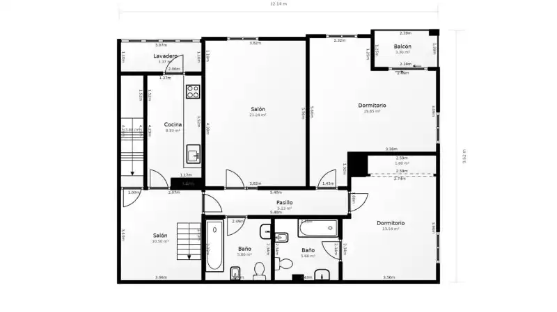 Dúplex en venta en El Espinar con Calefacción, Jardín privado y Terraza