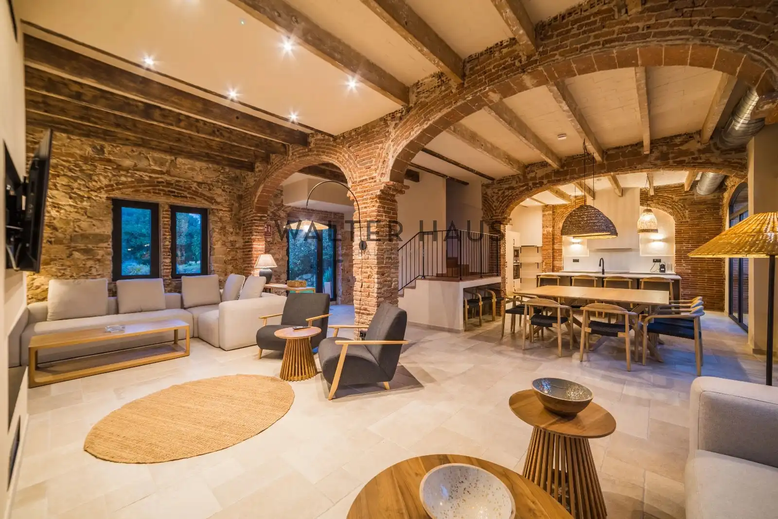 Sala de estar de Finca rústica en venta en Santa Cristina d'Aro con Calefacción, Jardín privado y Parquet