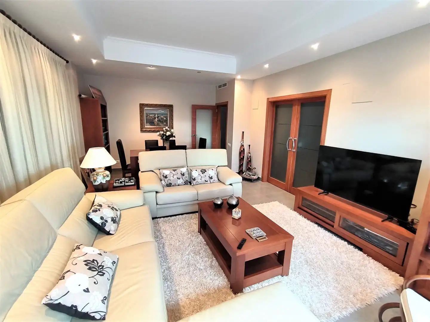 Sala de estar de Casa o chalet en venta en Alcanar con Aire acondicionado, Jardín privado y Terraza