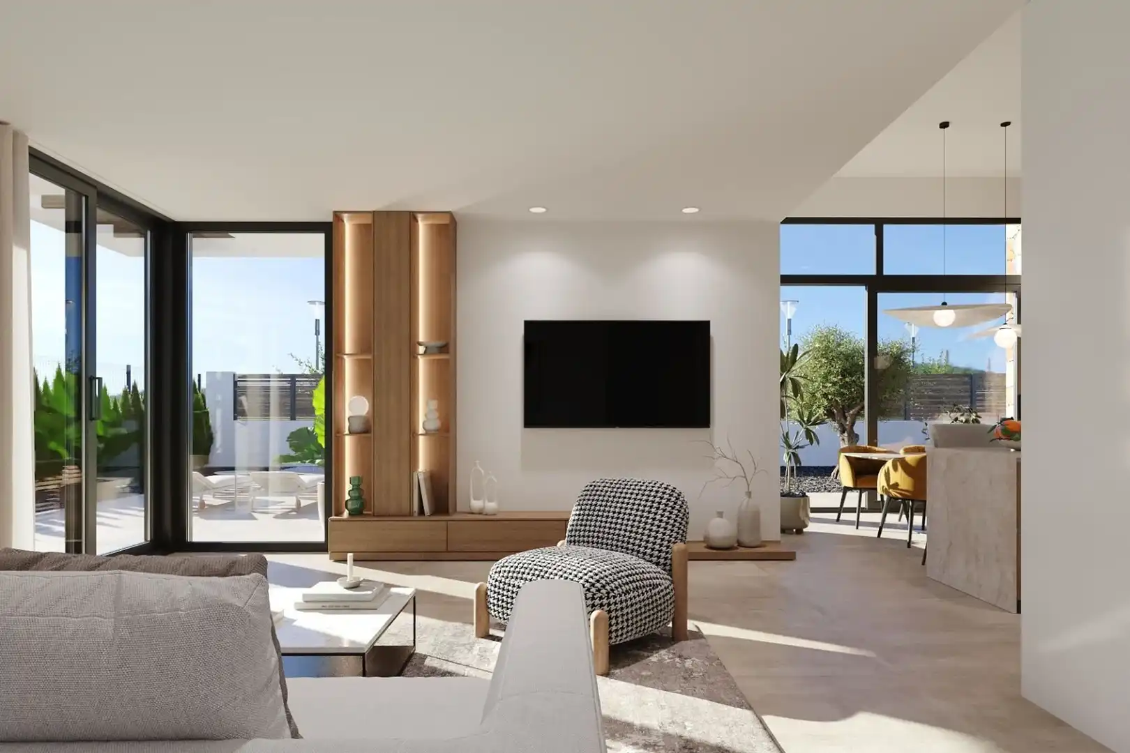 Sala d'estar de Casa o xalet en venda en Fuente Álamo de Murcia