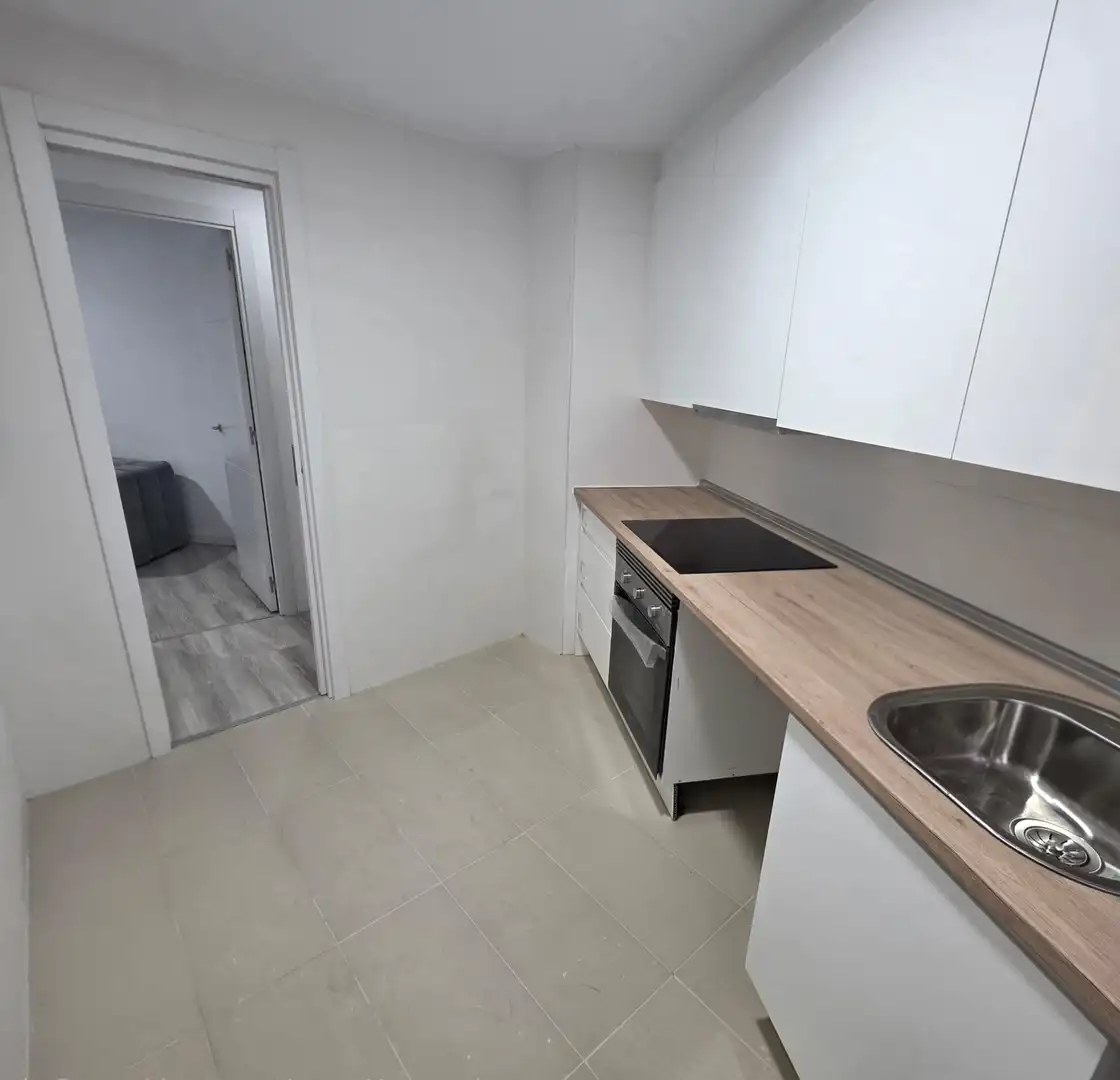 Kitchen of Flat for sale in Madrid  with Heating, Private garden and Furnished