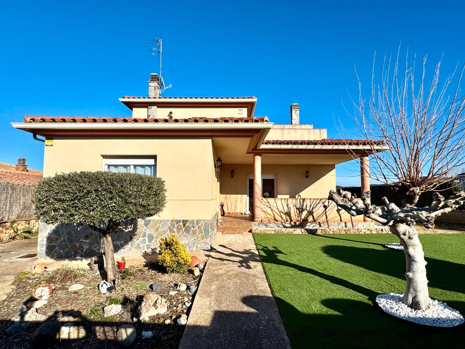 Exterior view of House or chalet for sale in Vidreres  with Heating, Private garden and Terrace