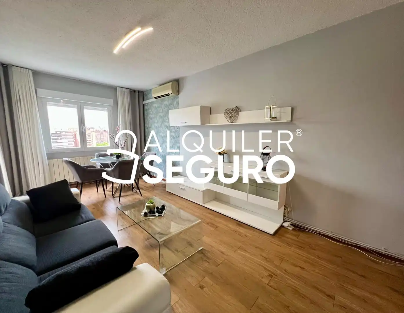 Wohnzimmer von Wohnung zur Miete in Madrid mit Klimaanlage, Heizung und Terrasse
