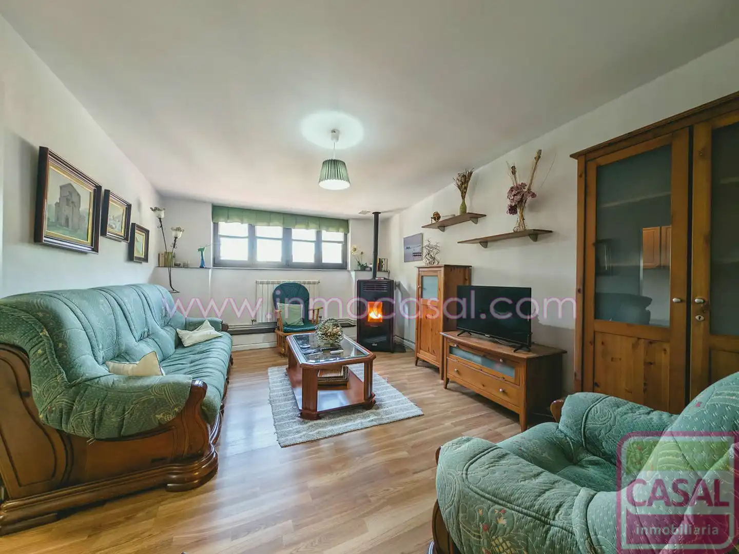 Wohnzimmer von Wohnung zum Verkauf in Mieres (Asturias) mit Heizung und Möbliert