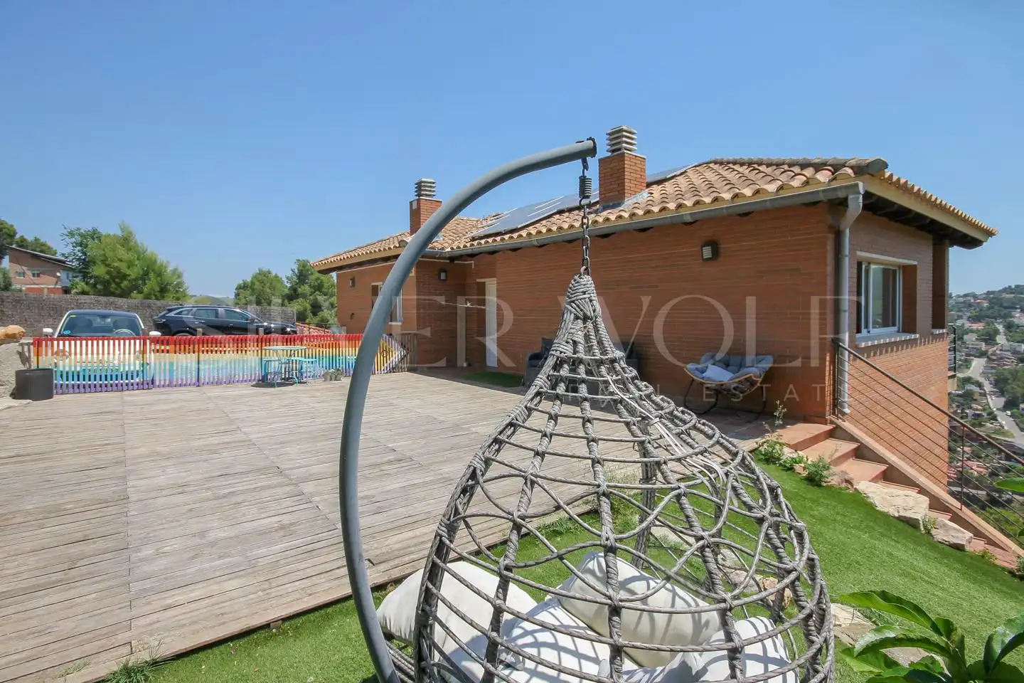 Terraza de Casa o chalet en venta en Vallirana con Aire acondicionado, Calefacción y Jardín privado