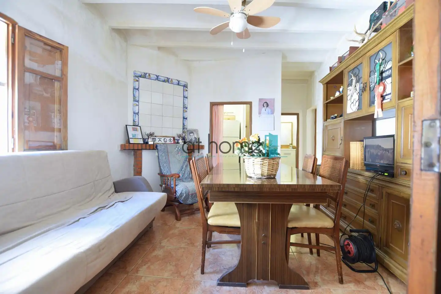 Sala de estar de Finca rústica en venta en Castellnovo con Terraza y Amueblado