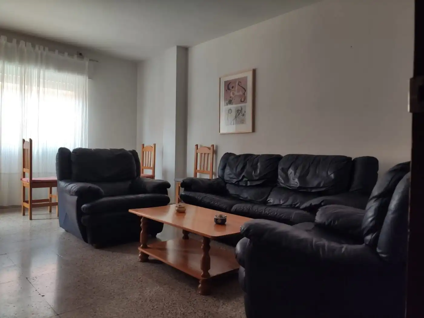 Sala de estar de Piso de alquiler en Plasencia con Terraza, Amueblado y Balcón