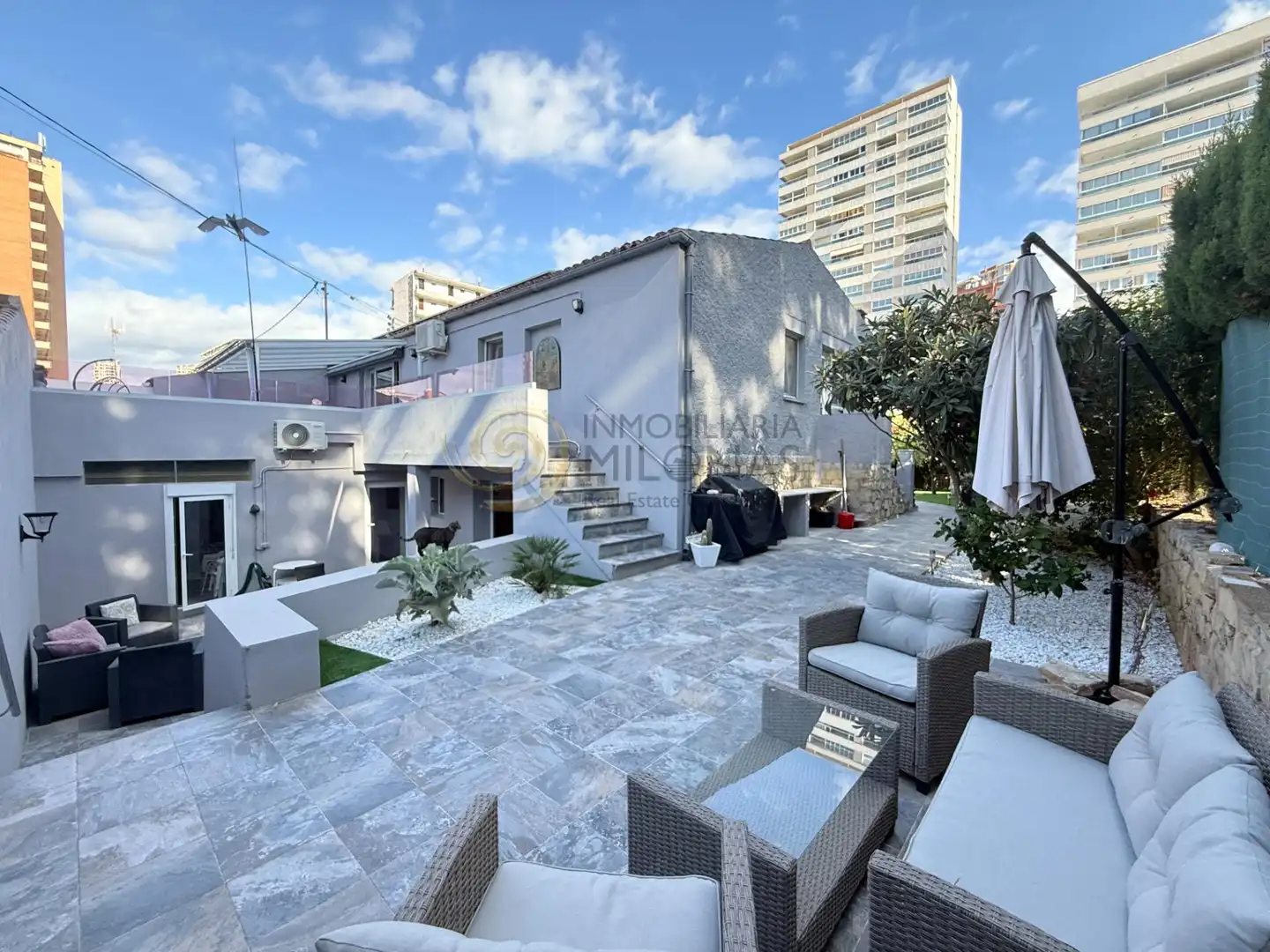 Terraza de Casa o chalet en venta en Benidorm con Aire acondicionado, Calefacción y Jardín privado