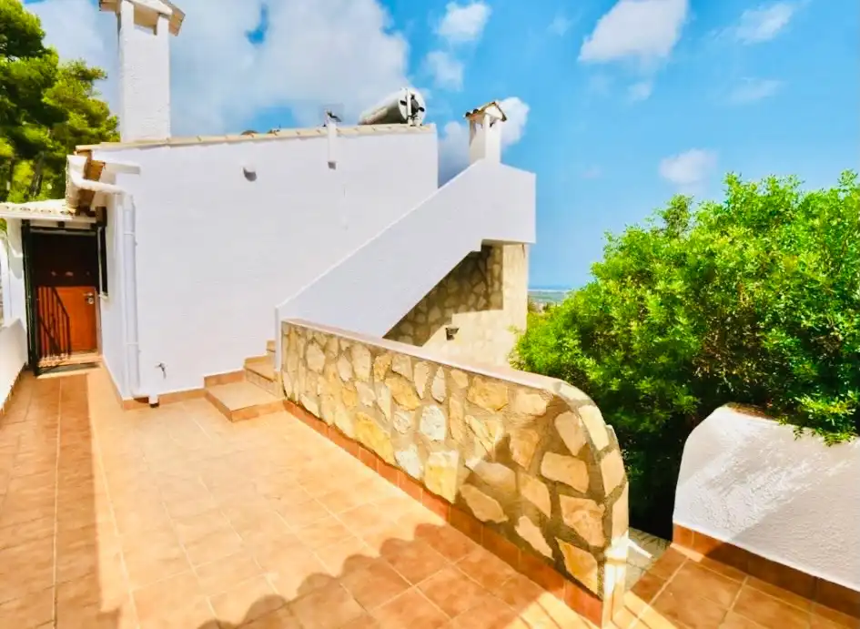 Terrace of Houses for rent in Dénia  with Air Conditioner, Heating and Private garden