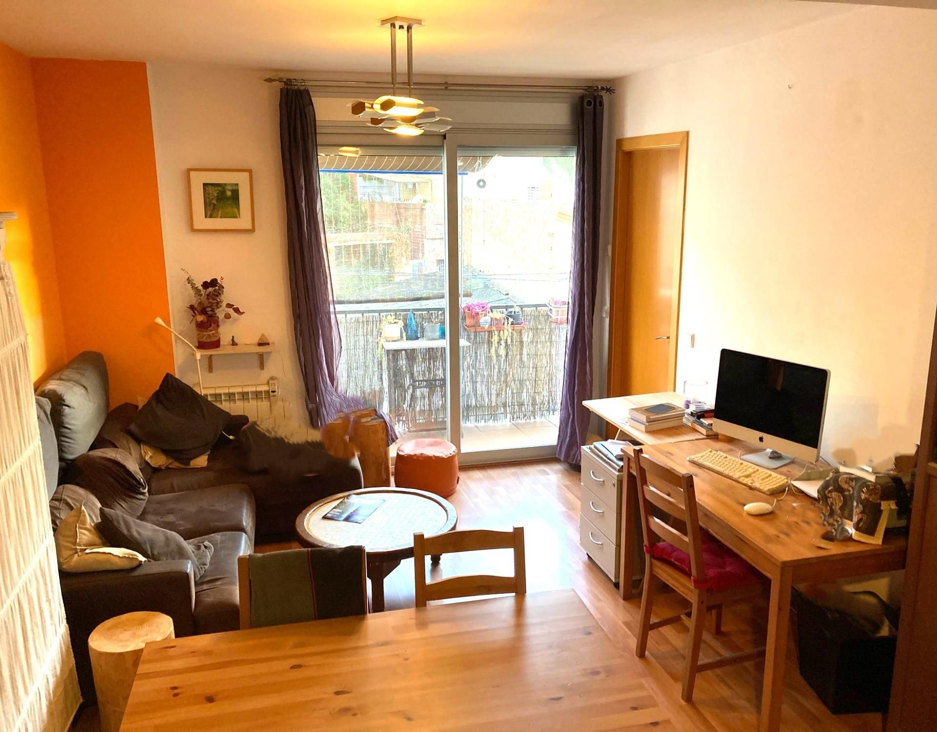 Wohnzimmer von Dachboden zum verkauf in Arenys de Munt mit Klimaanlage, Parkett und Terrasse