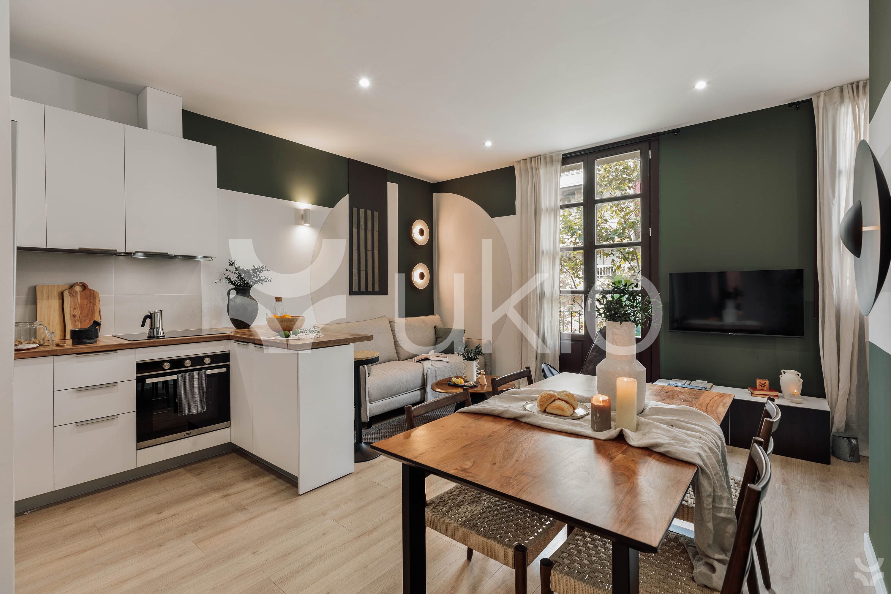 Bedroom of Apartment for rent in  Barcelona Capital  with Air Conditioner, Heating and Furnished