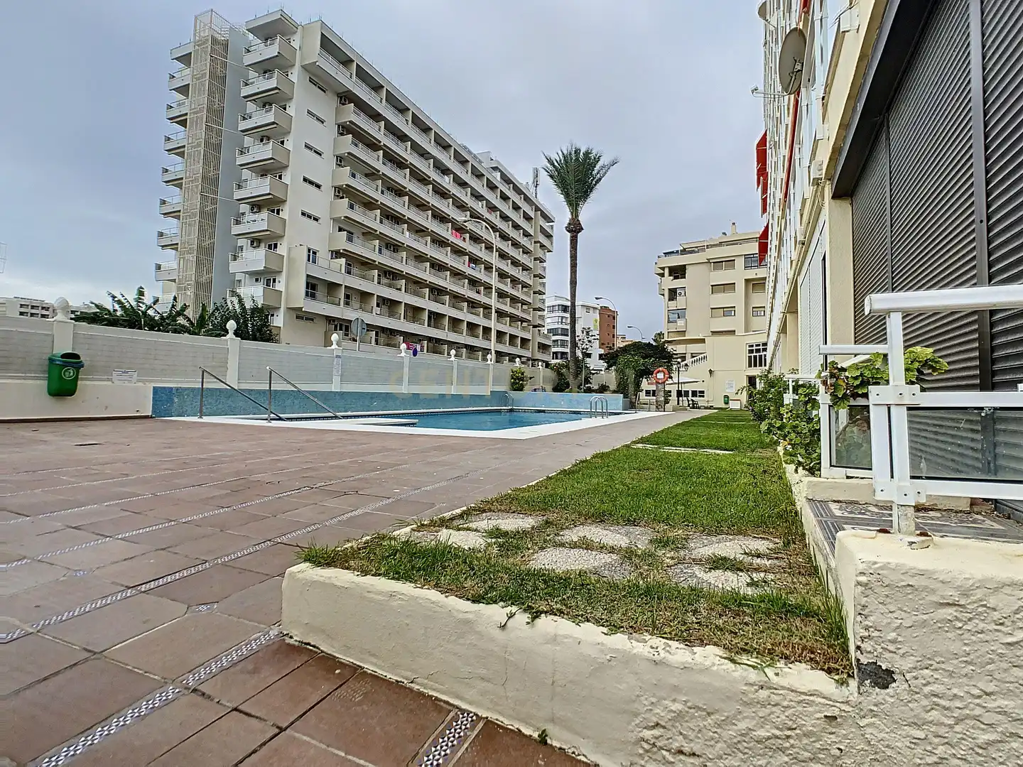 Swimming pool of Study for rent in Torremolinos  with Air Conditioner, Private garden and Furnished