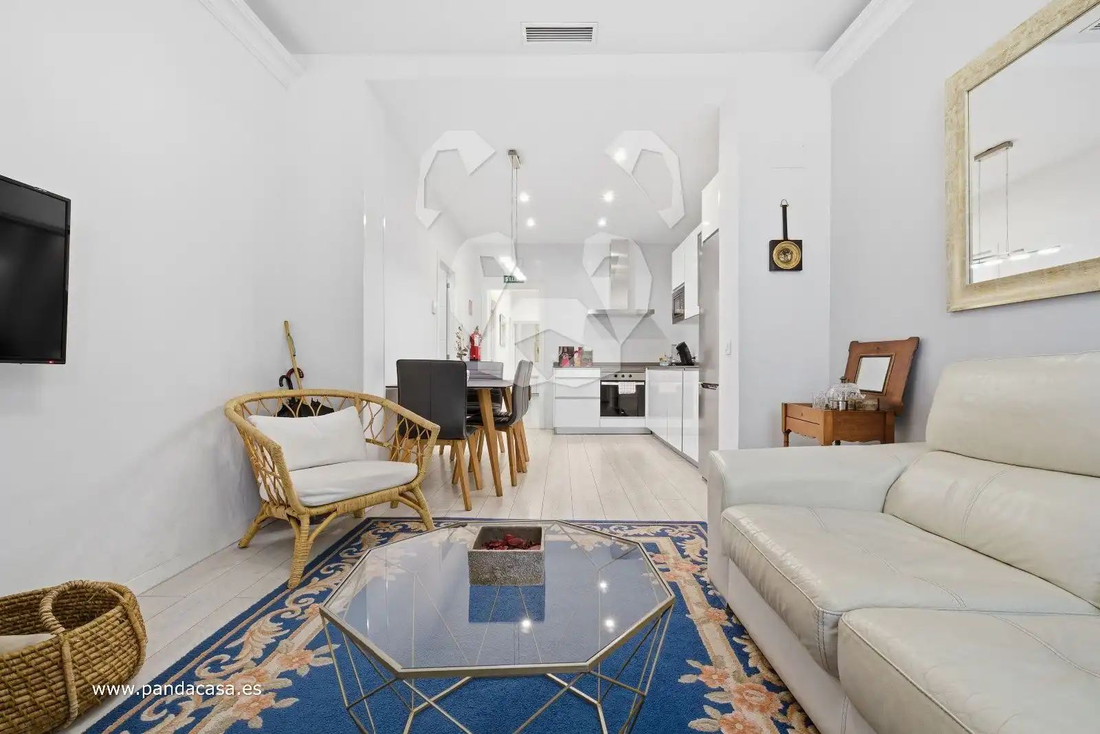Wohnzimmer von Wohnung zum Verkauf in Madrid mit Klimaanlage, Heizung und Parkett