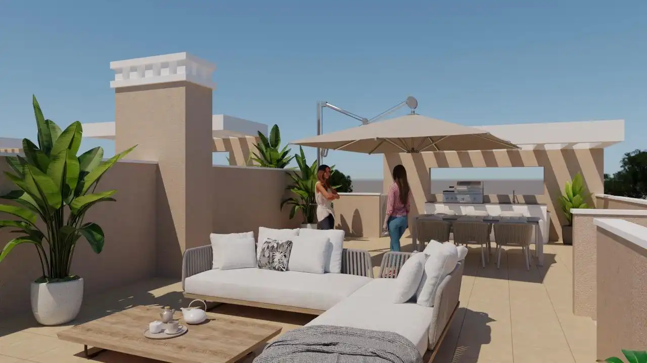 Bungalow con piscina en venta en El Pinar de Campoverde, imagen 9