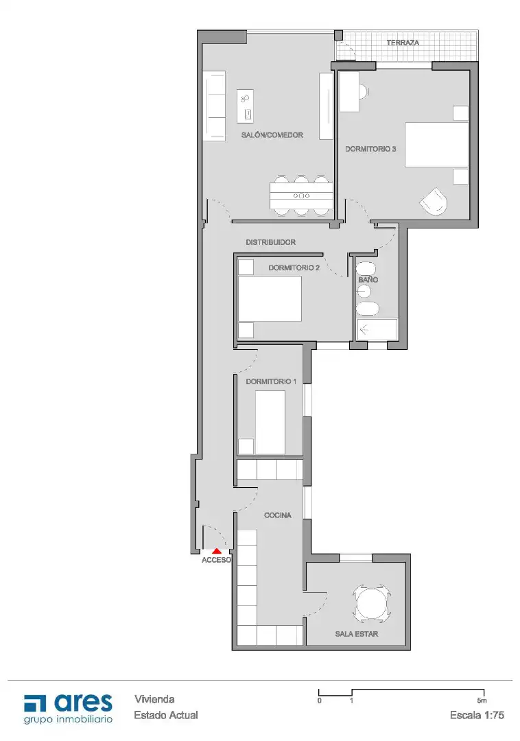 Piso en venta en Madrid con Calefacción y Terraza
