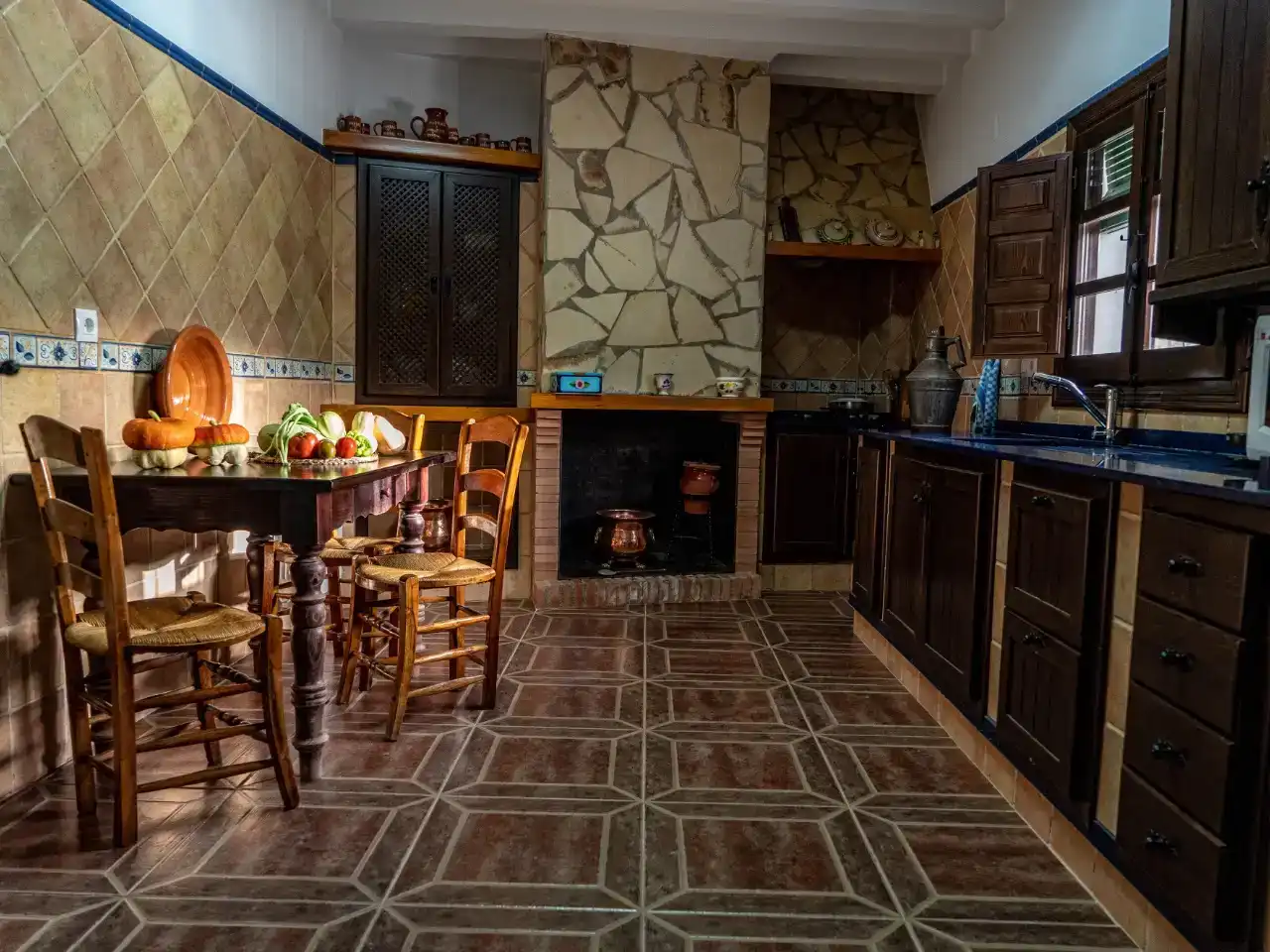 Kitchen of Houses for rent in Iznájar  with Private garden, Storage room and Swimming Pool