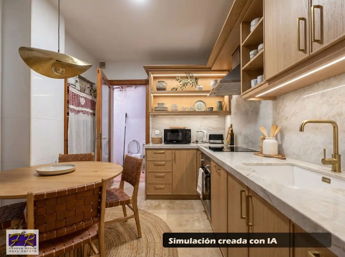 Küche von Wohnung zum Verkauf in Santa Margalida mit Klimaanlage, Heizung und Terrasse