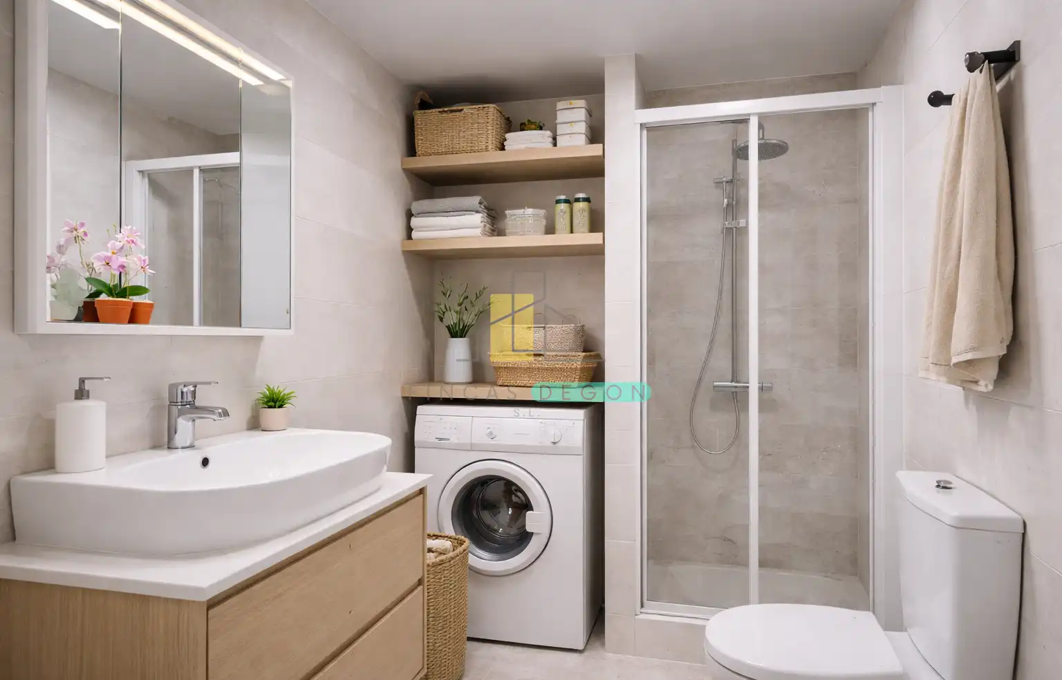 Baño de Apartamento en venta en Roses con Calefacción, Horno y Microondas