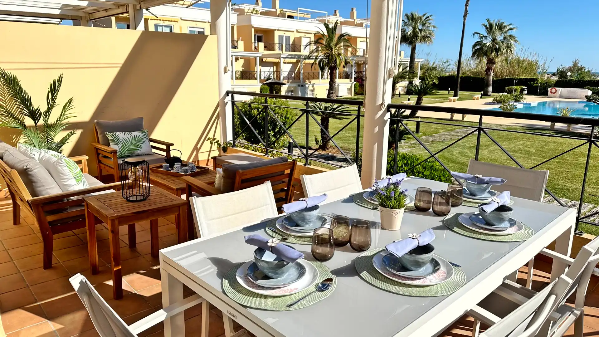 Terrassa de Apartament de lloguer en Oliva amb Aire condicionat, Calefacció i Terrassa