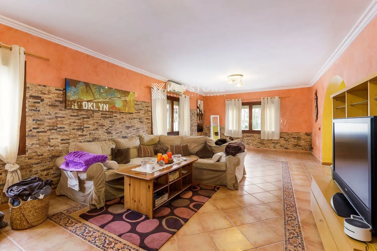 Sala de estar de Casa o chalet en venta en Calvià con Aire acondicionado, Terraza y Trastero