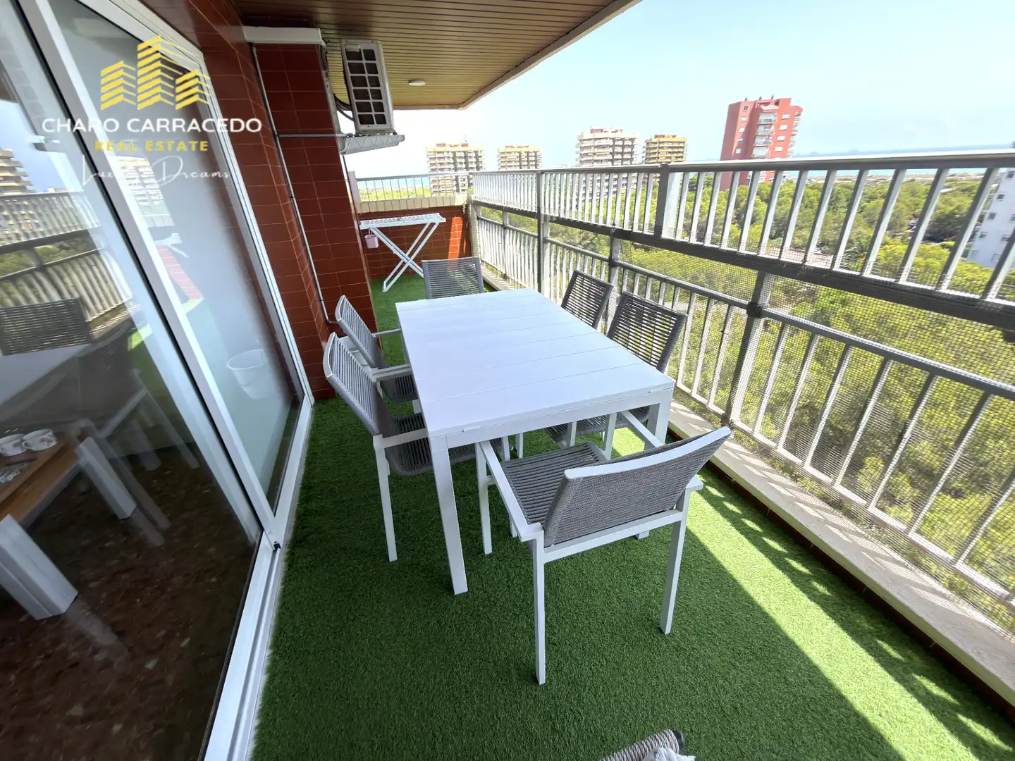 Terrassa de Pis de lloguer en Valencia amb Aire condicionat, Jardí privat i Terrassa