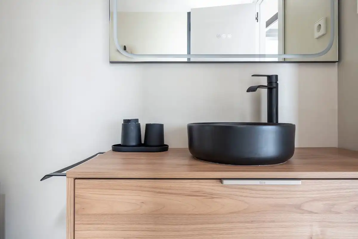 Badezimmer von Dachboden zum Verkauf in Majadahonda mit Klimaanlage, Heizung und Privatgarten